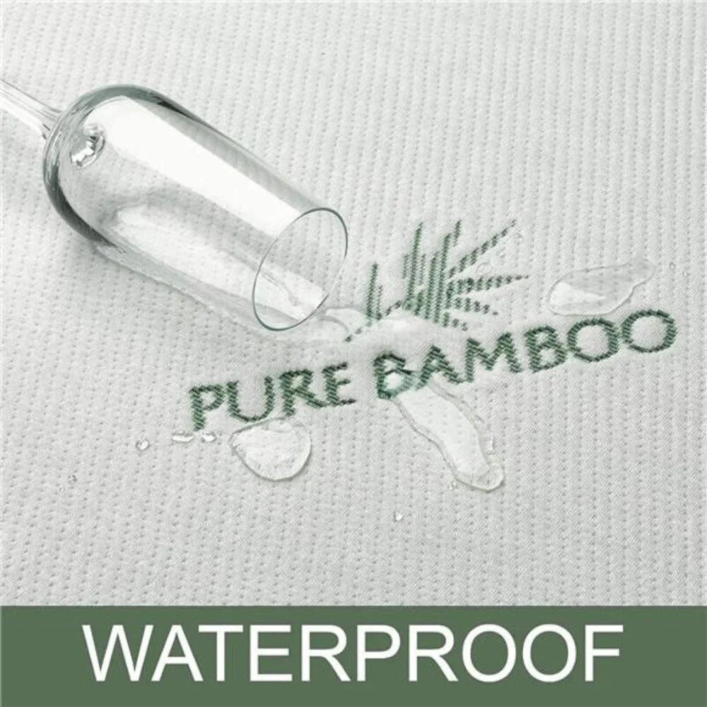 Queen Mattress Protector by PURE BAMBOO, Waterproof - Viscose Derived